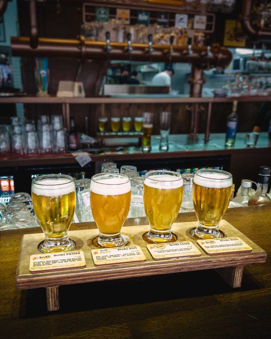 the Red lion Malia - Bar and restaurant in Malia since 1999 - beera sampler bar1200