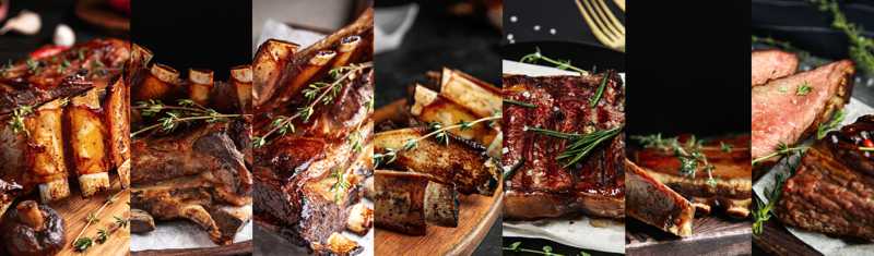 beef ribs at the red lion malia