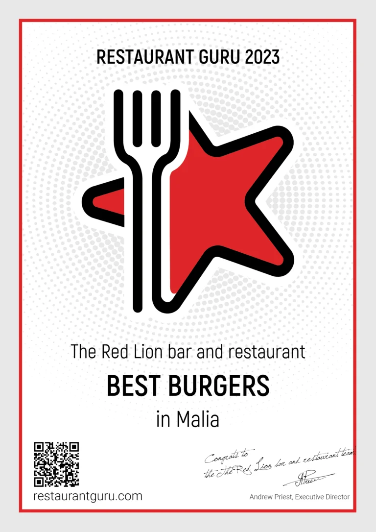best burgers in Malia